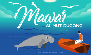 Mawar, Si Imut Dugong Sapa Gubernur NTT di Pulau Sika