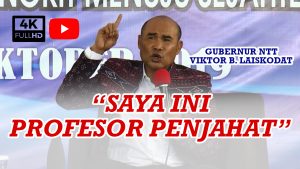 VIDEO: Gubernur NTT Sebut Dirinya Profesor Penjahat