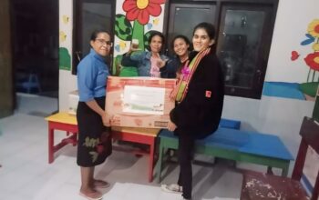 YBS Indonesia Serahkan Bantuan PMT dan Paket Sehat Bagi Pengelola PAUD Imanuel Mio
