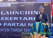Launching Sekretariat, DPD Nasdem TTS Beri Makan Siang Gratis Untuk 500 Ojek