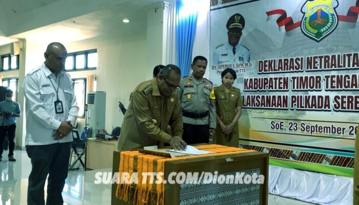 914 ASN Ikuti Deklarasi Netralitas ASN Dalam Pilkada TTS