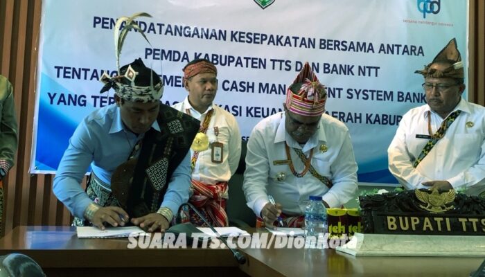 Pemda TTS Jalin Kerja Sama Dengan Bank NTT Terkait Pengelolaan Keuangan Desa dan SP2D Online