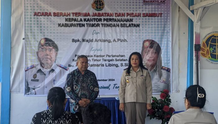 Majid Arkiang Pensiun, Alise Libing Plt Kepala Kantor Pertanahan Kabupaten TTS 
