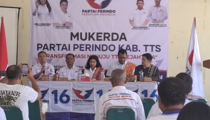 Rekonsiliasi Pasca Pileg dan Konsolidasi Menuju Pilkada,DPD Perindo TTS Gelar Mukerda 