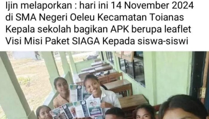 Viral Postingan Tuduhan Kepsek SMA Negeri Oeleu, Kab TTS Bagikan APK Ke Para Siswa