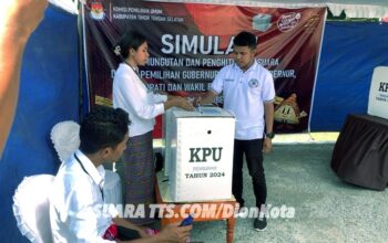 KPU Kabupaten TTS Gelar Simulasi Pungut Hitung Suara Pilgub NTT dan Pilkada TTS