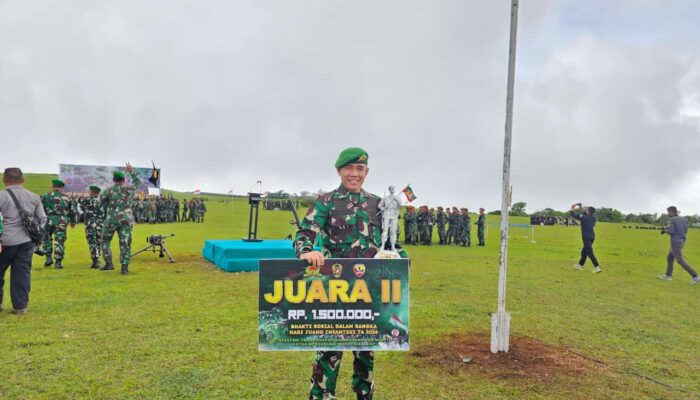 Raih Juara II Lomba Bakti Sosial Dalam Rangka Hari Juang Infanteri, Begini Tanggapan Dandim 1621/TTS