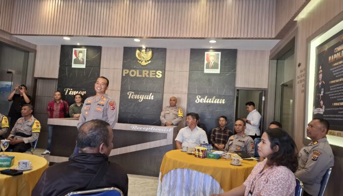 Polres TTS Butuh Dukungan Media Dalam Pelayanan Kemasyarakatan 
