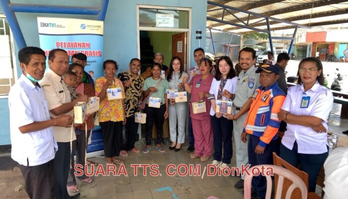 Dishub TTS Gandeng PT Jasa Raharja dan UPT Pendapatan Daerah Gelar Pelayanan Kesehatan Gratis di Terminal Kota Soe