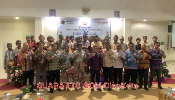 Kantor Pertanahan Kabupaten TTS Gelar Sosialisasi Pengadministrasian dan Pendaftaran Tanah Ulayat