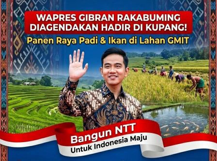 Wapres Gibran Dijadwalkan Hadir di Kupang, Pimpin Panen Raya di Lahan GMIT