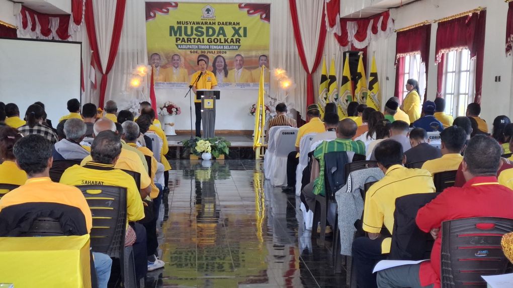 Musda XI Golkar TTS Tetapkan Epy Tahun sebagai Ketua DPD II Periode 2025–2030