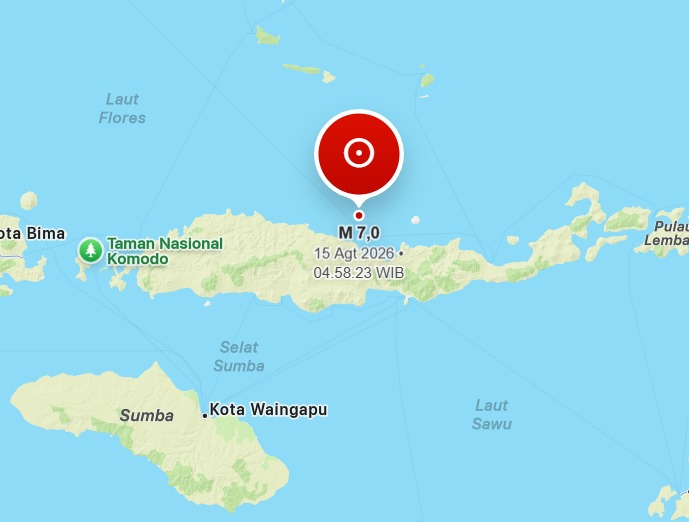 Gempa M7,7 Guncang NTT, BMKG Akhiri Peringatan Tsunami dan Catat 37 Gempa Susulan