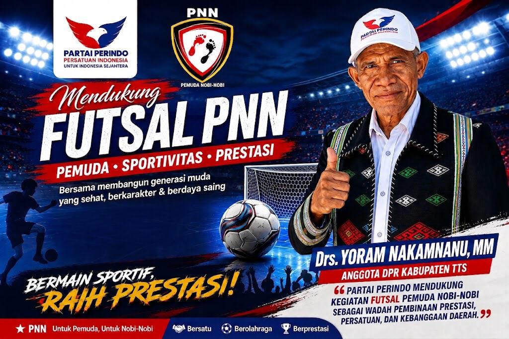 Perindo Dukung Futsal Pemuda Nobi-Nobi, Dorong Sportivitas dan Prestasi Generasi Muda
