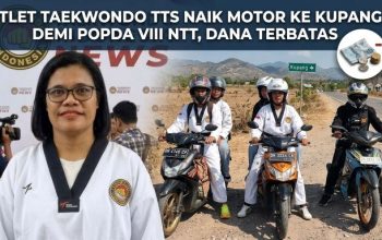 Dana Terbatas,Atlet Taekwondo TTS Naik Motor ke Kupang Demi POPDA VIII NTT