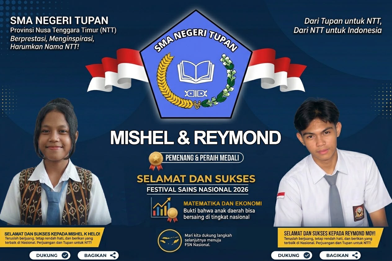 Dari Pelosok TTS ke Bandung! Dua Murid SMA Negeri Tupan Siap Berlaga di Festival Sains Nasional